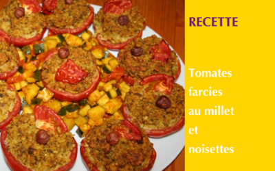 Tomates farcies au millet et noisettes