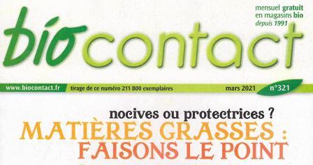 Article dans BioContact 321