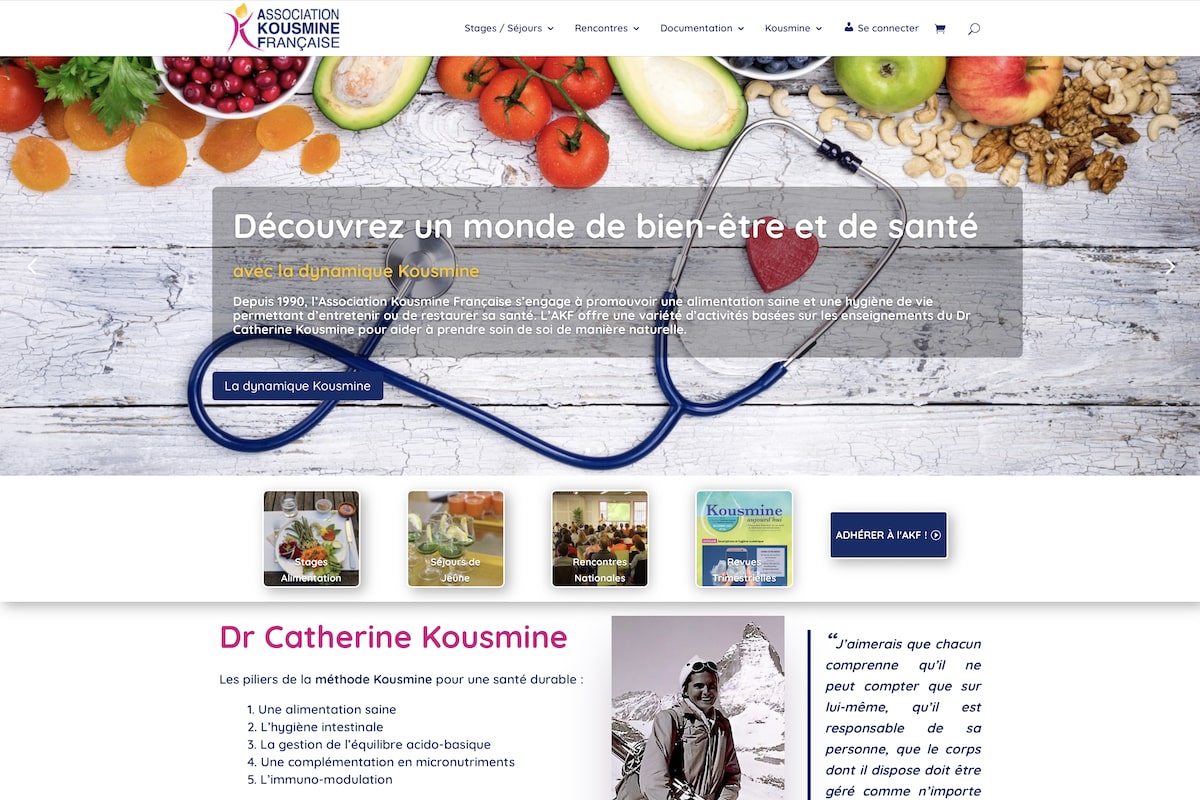 Nouveau site web www.kousmine.fr